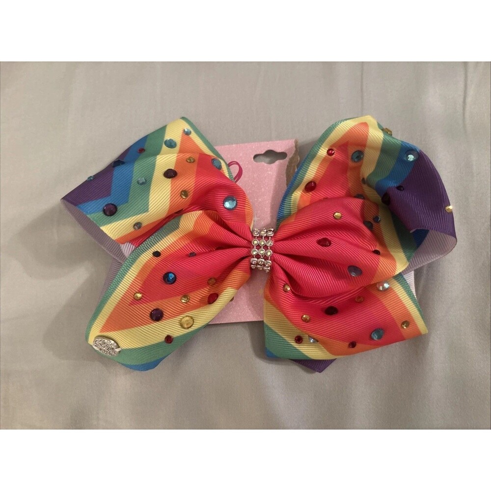 NEW Jojo Siwa Rainbow Sequin Hair Bow Clip Accessory(2-24)